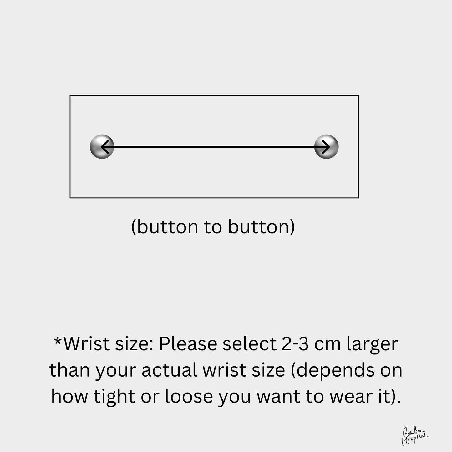 Blue Writings & Knit Patch - Blabla Patient Wristband