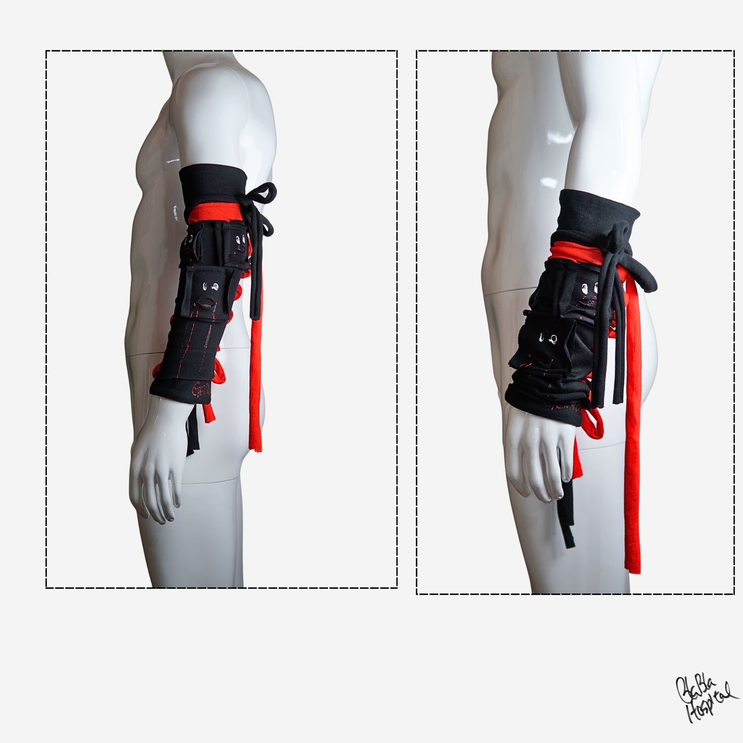 Faces Design |Black Arm cover *Sold individually