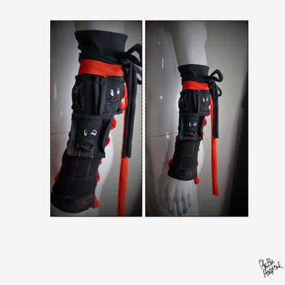 Faces Design |Black Arm cover *Sold individually