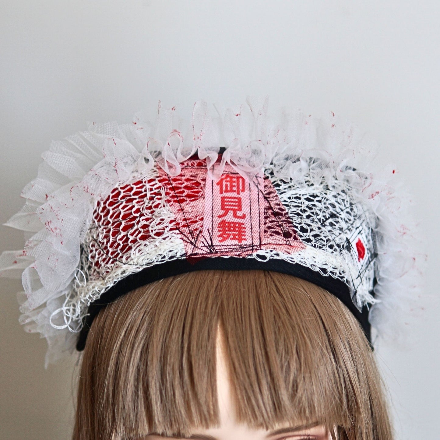 White Hospital OMIMAI Design – Black Nurse Cap