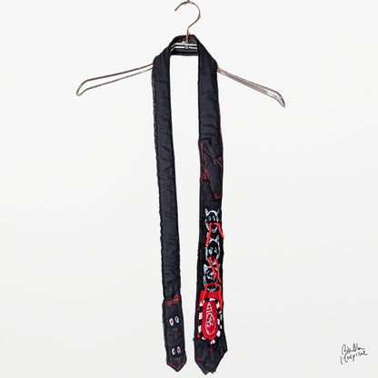 Black Gauze Layer Tie