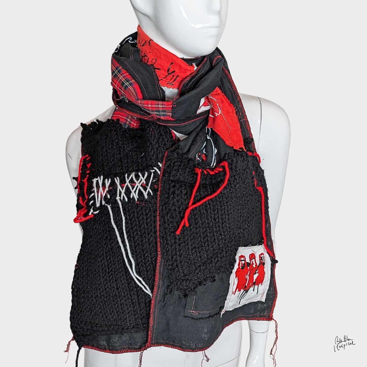 Heart No.013 | Long Double Gauze Wrap – 220 cm