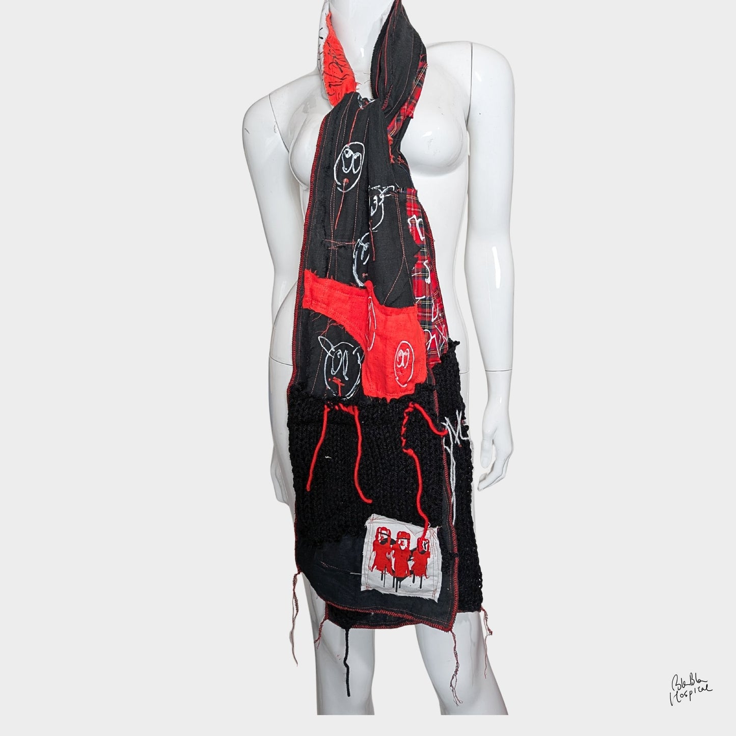 Heart No.013 | Long Double Gauze Wrap – 220 cm