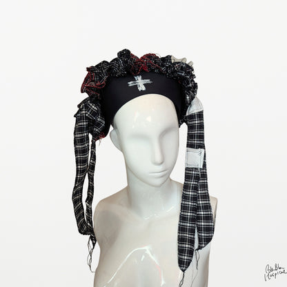 Black ＆ White Check | Nurse Cap
