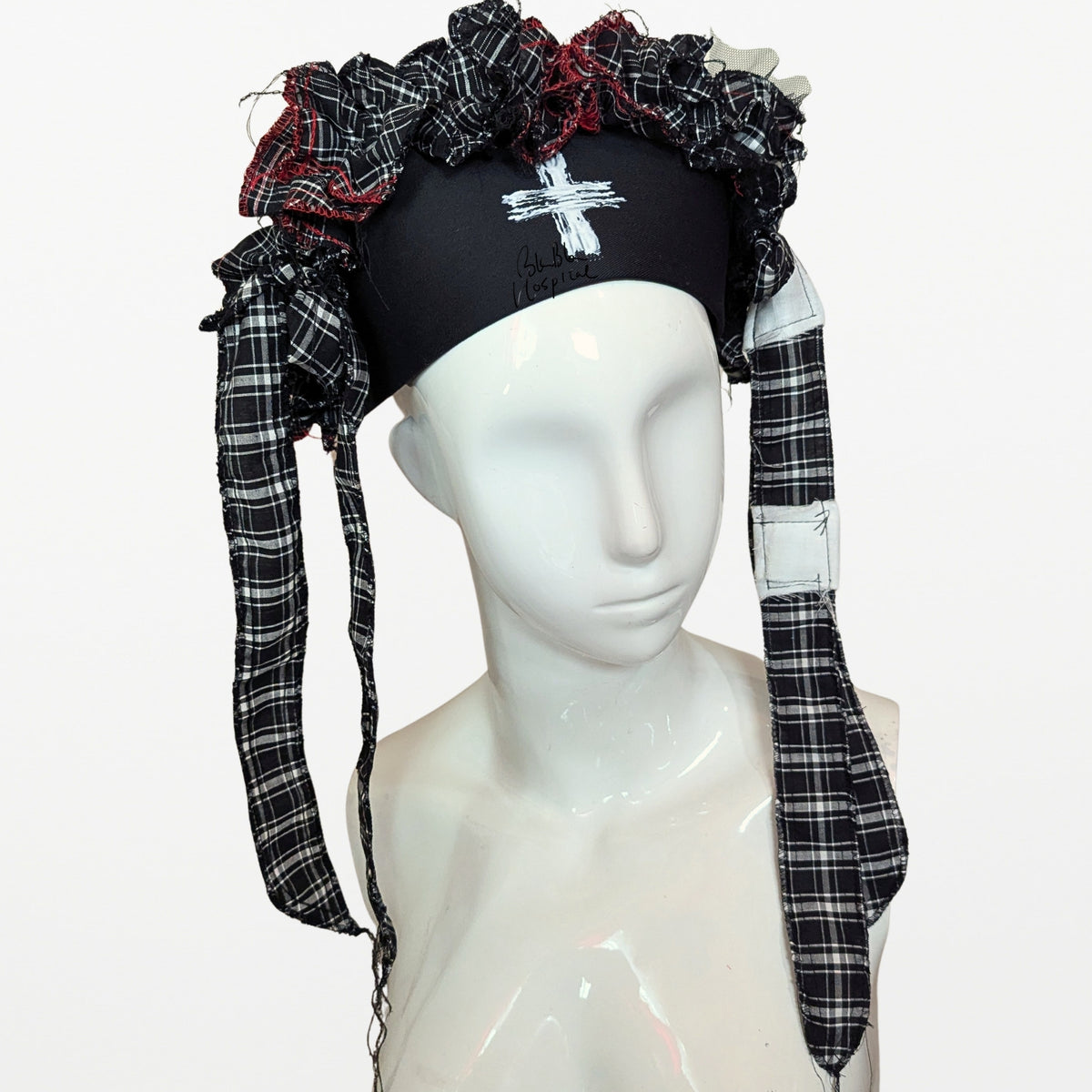 Black ＆ White Check | Nurse Cap
