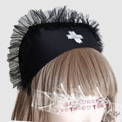 White Paint – Black Nurse Cap