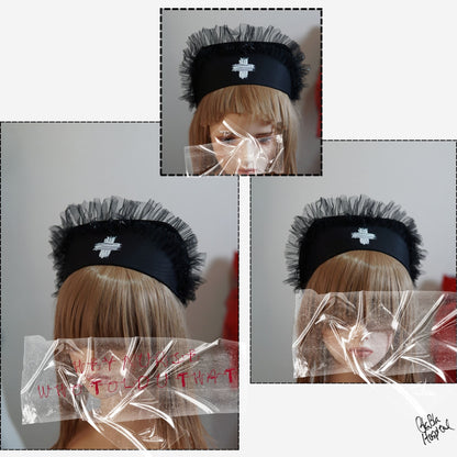 White Paint – Black Nurse Cap