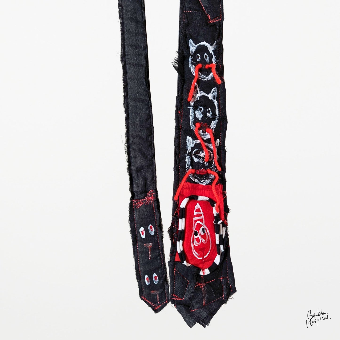 Black Gauze Layer Tie
