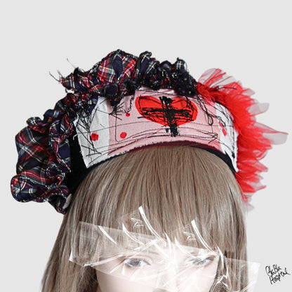 Instinctive frill – Black Nurse Cap