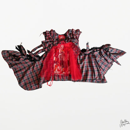 ART CURTAIN | Navy Check Sleeveless Top