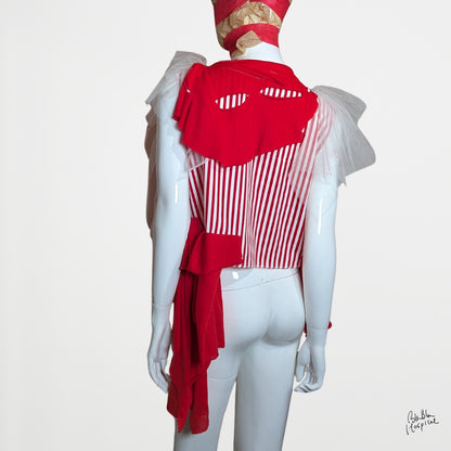Sleeveless Top -  Stripey memory