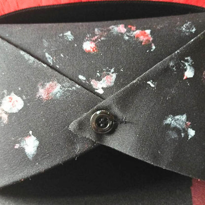 Red tulle frill – Black Nurse Cap