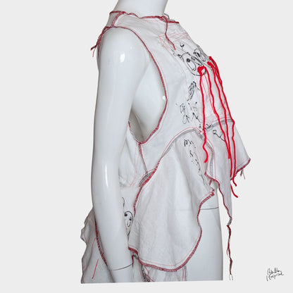 White Ward – No.03 |  Faces Double Gauze Sleeveless Top