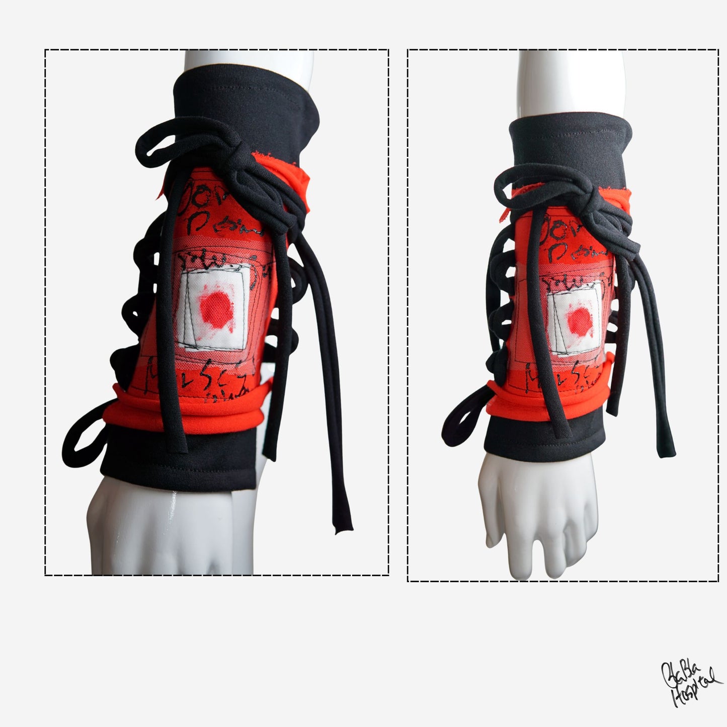 Oteate Patch Design |Black Arm cover *Sold individually