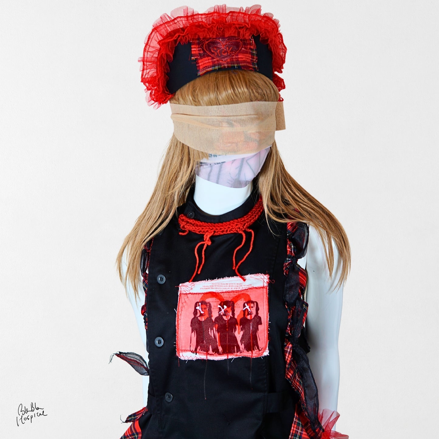 Heart No.010 | Sick – Black Nurse Cap