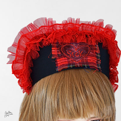 Heart No.010 | Sick – Black Nurse Cap