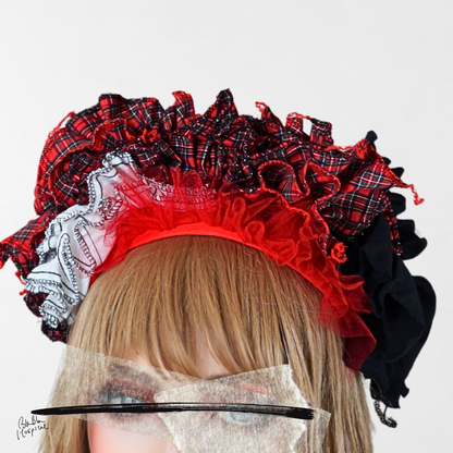 Heart No.009 | Intuitive Frill – Red Nurse Cap