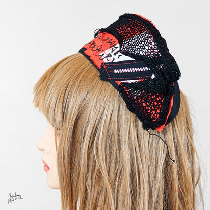 Heart No.008 | Knit Patch – Black Nurse Cap