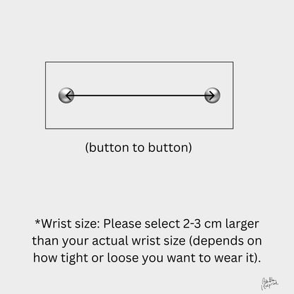 Blue Writings & Knit Patch -  Blabla Patient Wristband